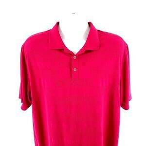Nike Golf Tour Performance Dri-Fit Magenta Pink XL Collared Polo Shirt